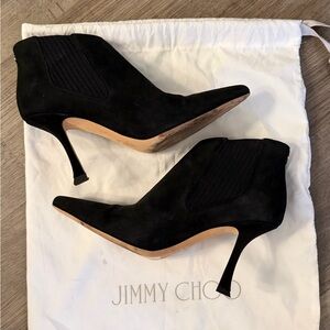 Jimmy Choo Elegant Black Heeled Boots